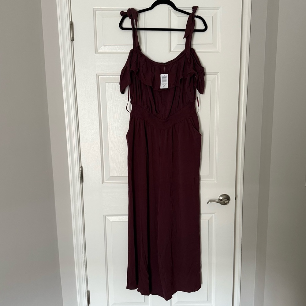Torrid Ruffle Off-Shoulder Jumpsuit